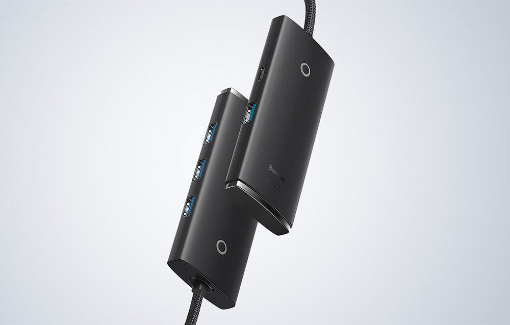 Hub BASEUS Lite Series 4in1 WKQX030401 funkcja otg ekran 