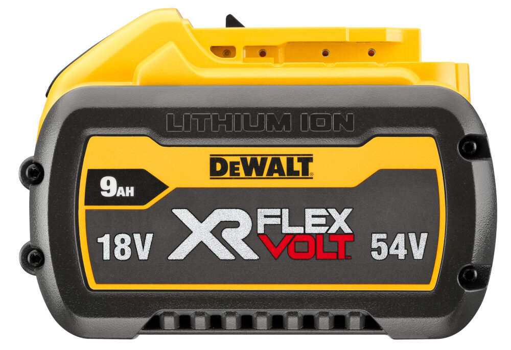 Młotowiertarka DEWALT DCH735X2 akumulator z serii XR FlexVolt napiecie 54 V pojemnośc 9,0 Ah ładowarka silnik bezszczotkowy maksymalna prędkość obrotowa do 355 obr/min