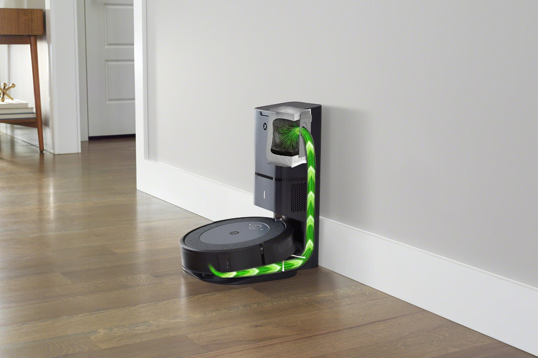 Robot sprzatajacy IROBOT Roomba I5+ Stacja Clean Base funkcja automatycznego usuwania brudu
