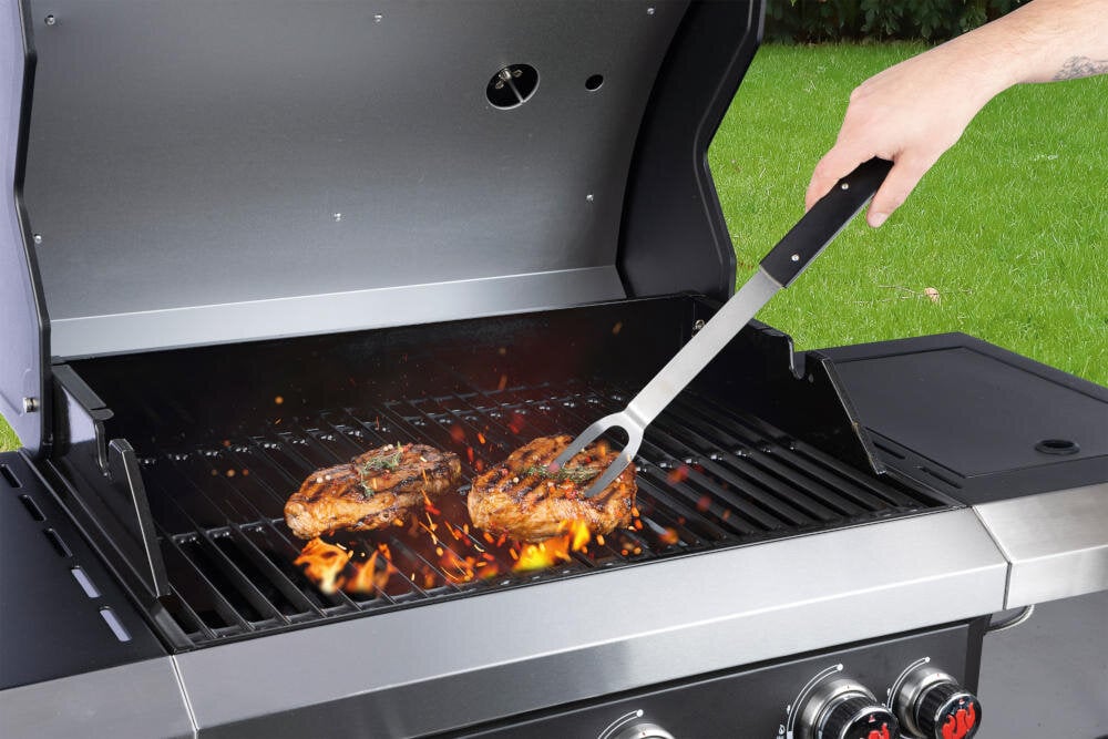 LANDMANN widelec mięso grillowanie wypieczenie dzielenie podawanie odporność wysoka temperatura