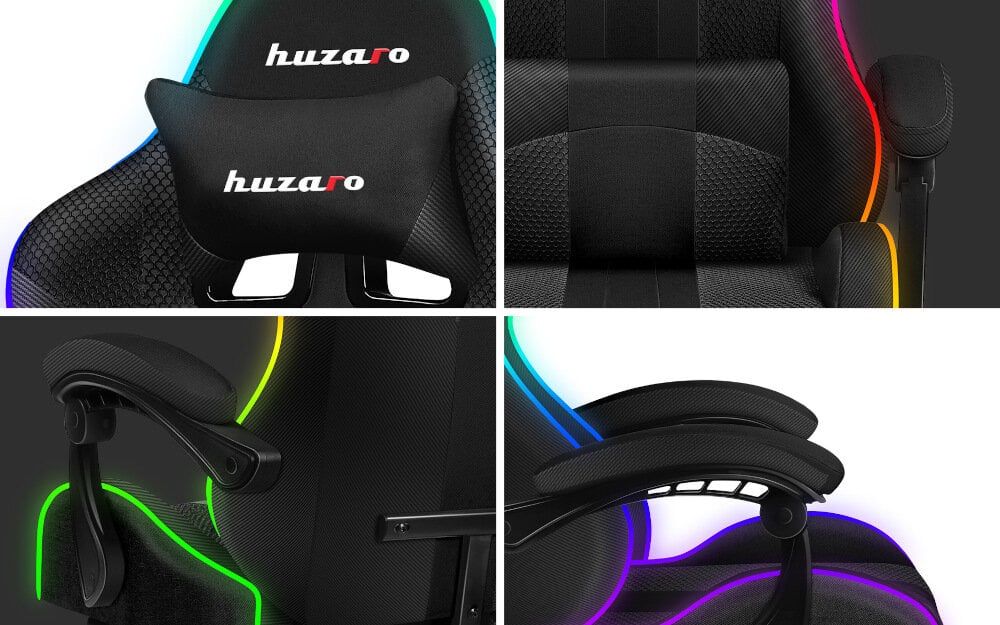 Fotel HUZARO Force 4.7 ergonomia siedzisko podnóżek oparcie wygoda