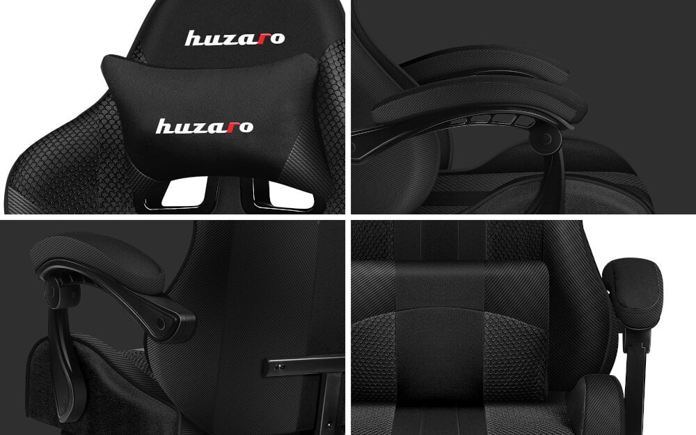 Fotel HUZARO Force 4.7 ergonomia siedzisko podnóżek oparcie wygoda