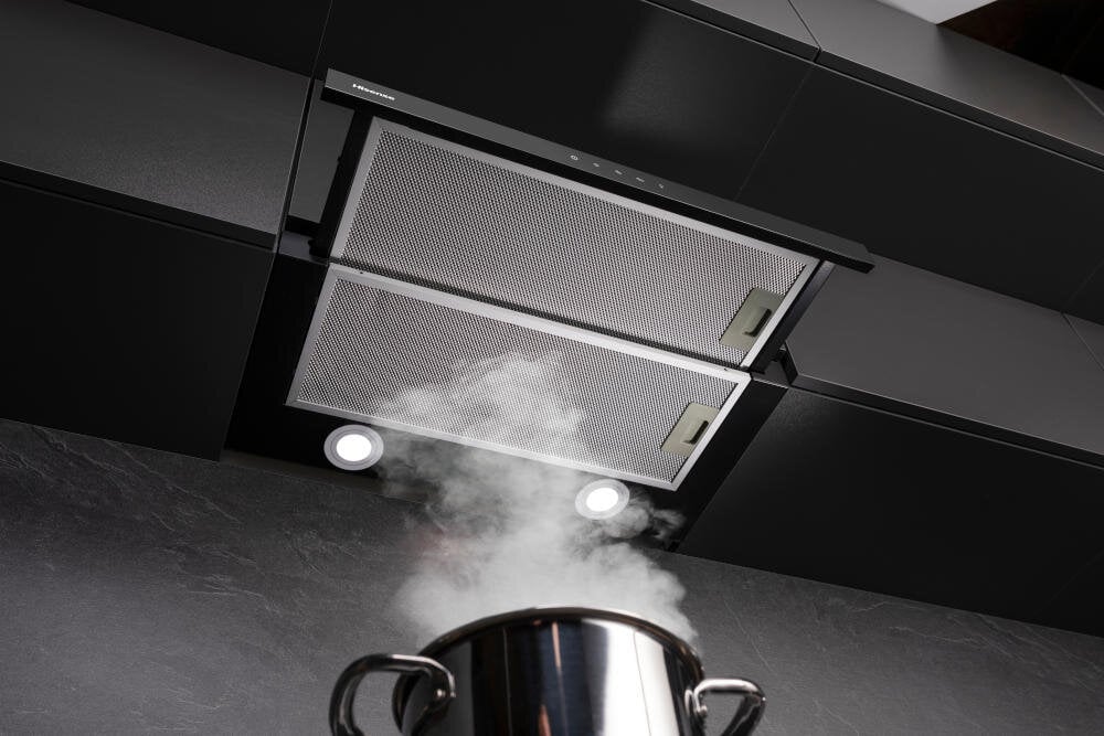 HISENSE MH6TL4TB okap kuchenny funkcje praca urządzenie pochłanianie wilgoć gotowanie usuwanie zapachy uwalnianie powietrze gaz opary