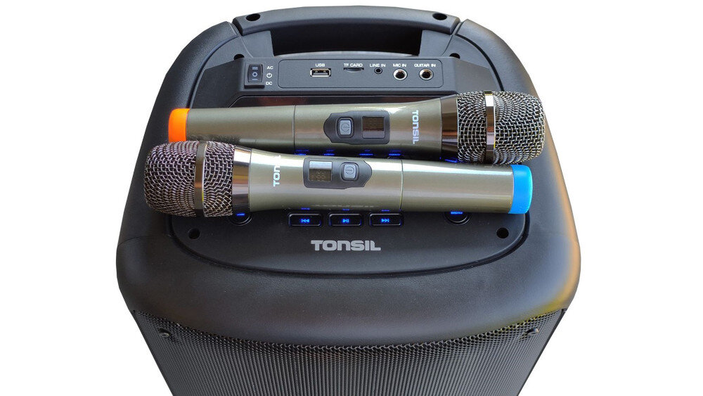 Power audio TONSIL PartyDance 1200  - mikrofony