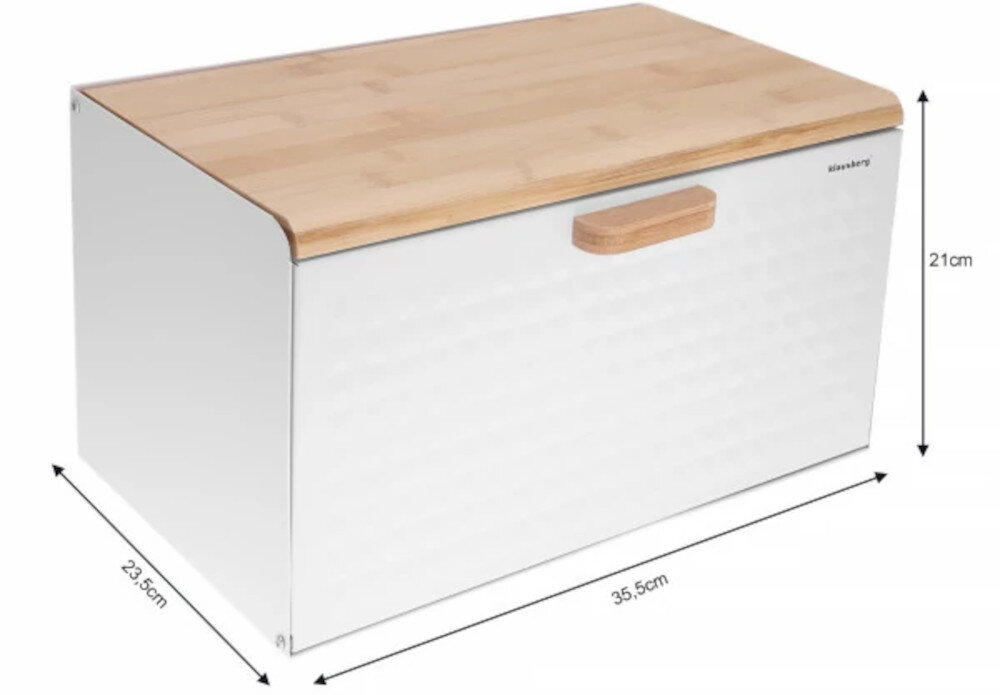 Chlebak KLAUSBERG KB-7427 Stylowa i funkcjonalna ozdoba Elegancki design w kolorze czarnym  kolorystyka Kompaktowy rozmiar wymiary