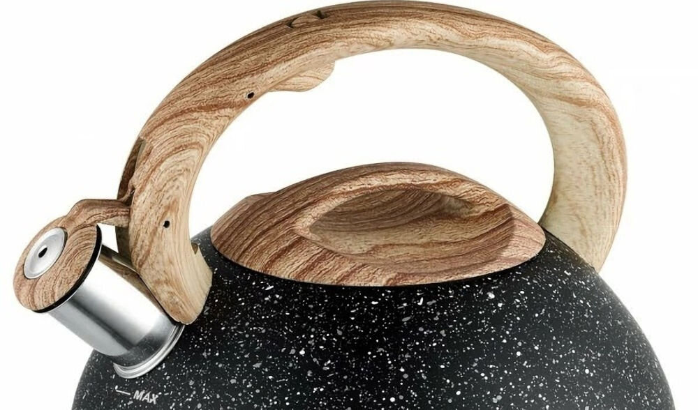 Czajnik KLAUSBERG KB-7282 pojemność 2,7 litra funkcja gwizdka dźwiękowe informowanie o zagotowaniu wody bezpieczeństwo użytkowania ergonomicznie zaprojektowany uchwyt wygodne trzymanie łatwe nalewanie wody intuicyjna obsługa dobrze przemyślany kształt proste komfortowe korzystanie 