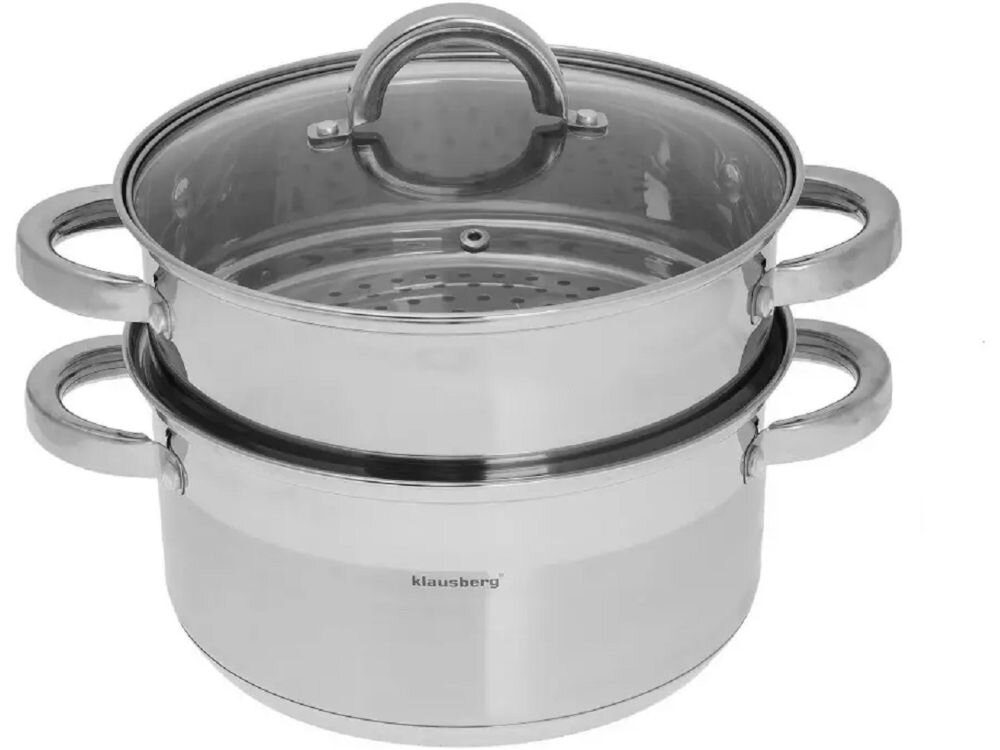 Garnek KLAUSBERG KB-7141 22 cm zdrowy oszczędny sposób na gotowanie z niewielką ilością wody z minimalną ilością tłuszczu zachowanie wartości odżywczych witaminy minerały zdrowy tryb życia praktyczna obręcz do nalewania zapobieganie kapaniu komfort użytkowania możliwość mycia w zmywarce łatwe utrzymanie w czystości 