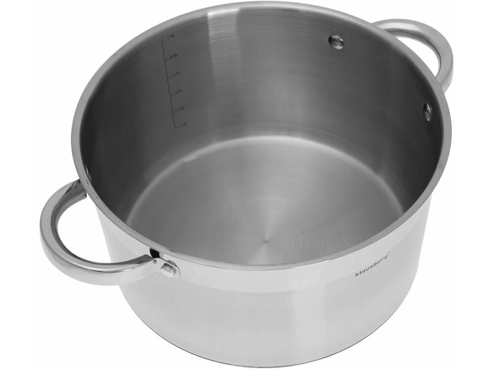 Garnek KLAUSBERG KB-7126 24 cm dno termiczne skuteczne przewodzenie ciepła szybkie równomierne podgrzewanie potraw błyskawiczne nagrzewanie żywności utrzymanie ciepła przez dłuższy czas zdrowe wymaga mniejszej ilości wody i tłuszczu zdrowe gotowanie zachowanie witamin i minerałów optymalizowany proces gotowania podziałka litrażowa odmierzanie płynów kontrolowanie ilości wody lub tłuszczu poprawa efektów gotowania  