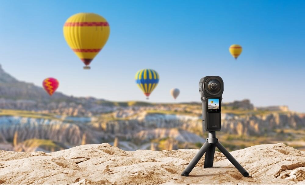 Kamera sportowa INSTA360 ONE RS 1-inch 360 Edition  sport montaż nagrywanie stabilizacja montaż edycja filtry ostrość śledzenie tryby bateria akumulator zasilanie ładowanie rozdzielczość filmy obudowa odporność wielkość łączność sterowanie 
