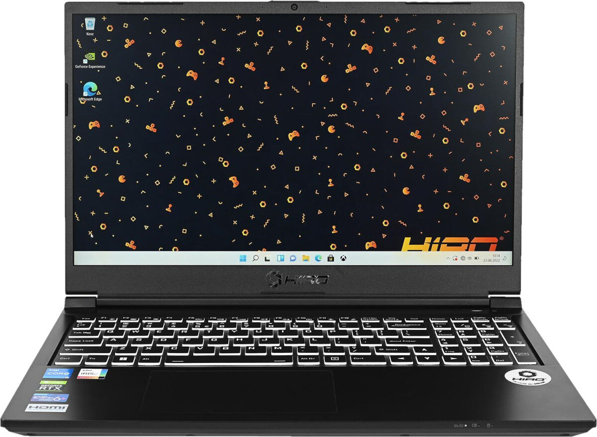 Laptop HIRO X560X obran wyświetlacz rozdzielczość jakość