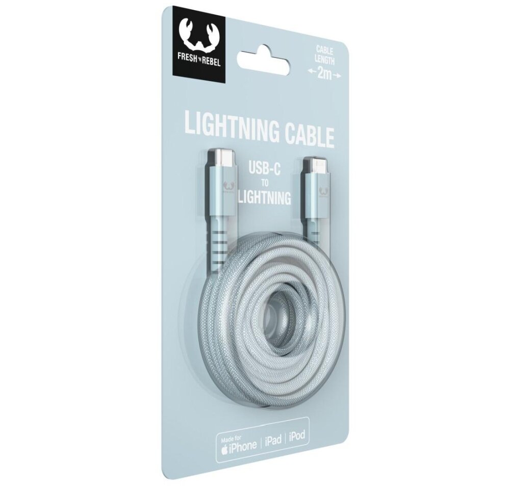 Kabel USB-C - Lightning FRESH N REBEL Dreamy Lilac Fioletowy 2 m ładowanie wzmocnienie 