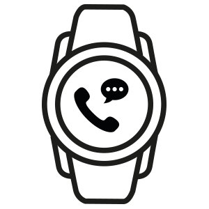 Połączenia i wiadomości w smartwatchu