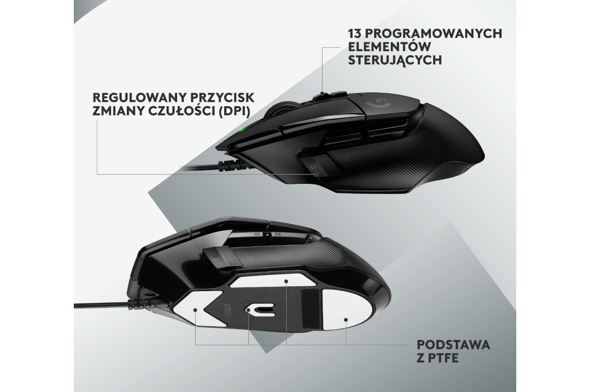 MYSZ LOGITECH G502 X ultraprecyzyjna mysz