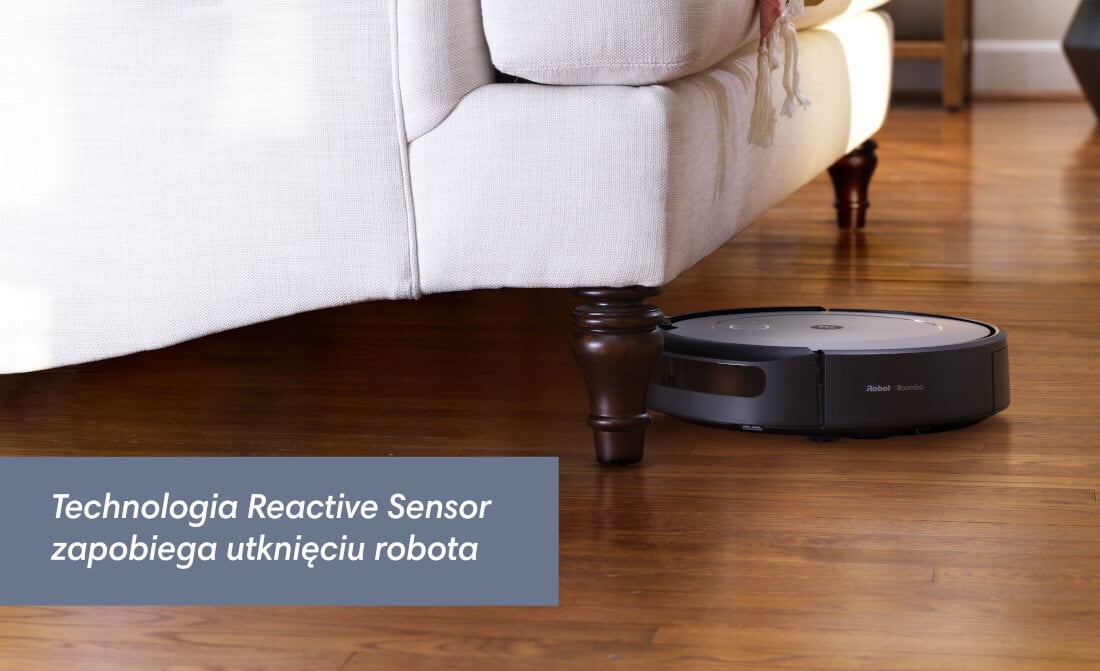 Robot sprzatajacy IROBOT Roomba I1 (I115840) technologia Reactive Sensor funkcja Dirt Detect™ 