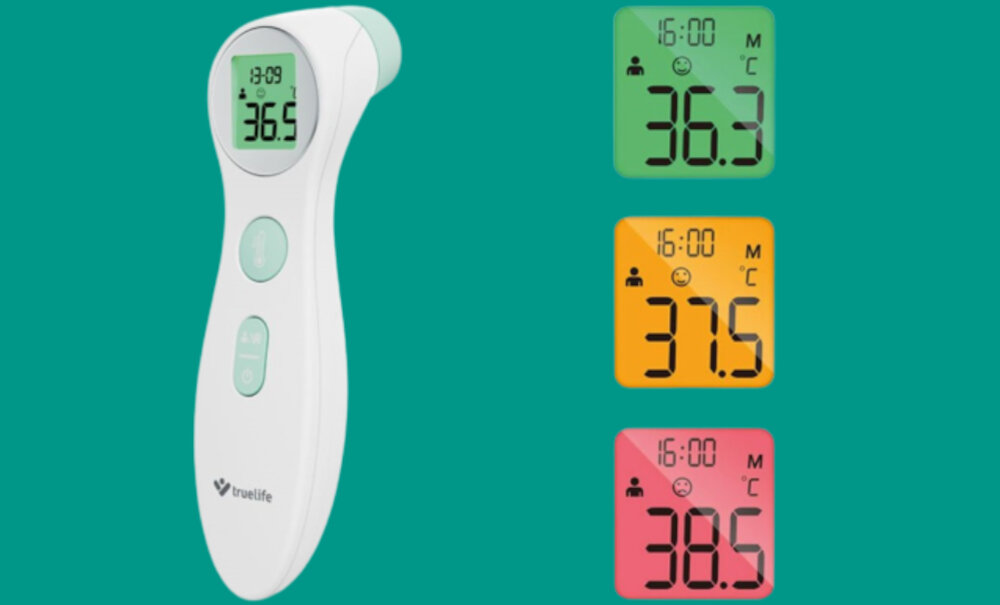 Termometr TRUELIFE Care Q6 Dokładny szybki wygodny pomiar technologia podczerwieni