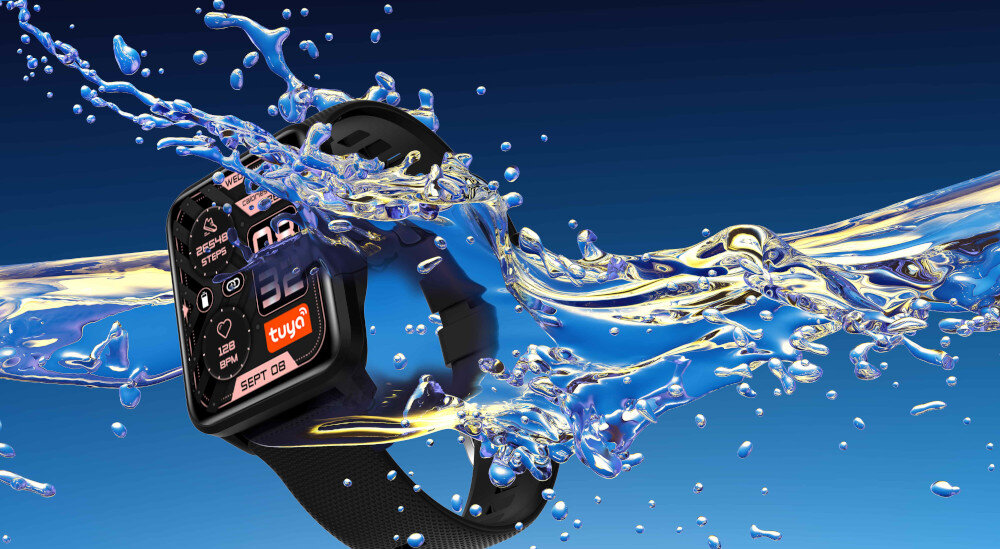 Smartwatch BEMI Remo Tuya kompatybilność system funkcje powiadomienia bateria czas pracy  ekran odporność woda kurz  solidna konstrukcja funkcje zdrowotne asystent sportowy 
