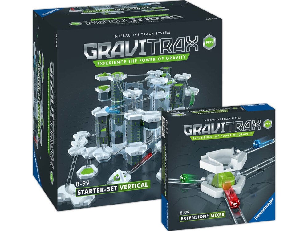 Gra logiczna RAVENSBURGER Gravitrax Pro Zestaw startowy + Gravitrax Pro Mixer elementy zestaw