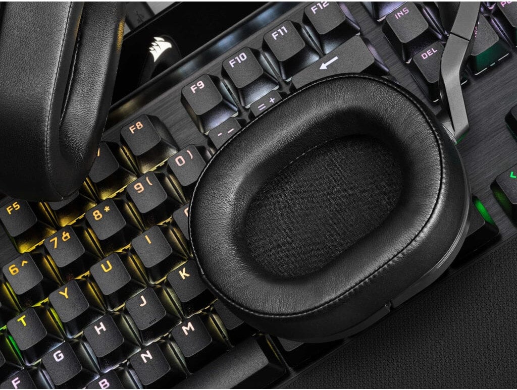 Słuchawki CORSAIR HS55 rozwiązanie gamingowe dla graczy Wyjątkowy dźwięk Komfort użytkowania Doskonała komunikacja Połącz się Bluetooth Miękkie nauszniki
