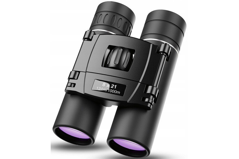 Lornetka APEXEL APL-8X21   optyka waga konstrukcja ogniskowa zoom przybliżenie dioptria muszle oczne obiektywy soczewki pryzmat powłoka gwint okulary obserwacja przyroda sport powiększenie 