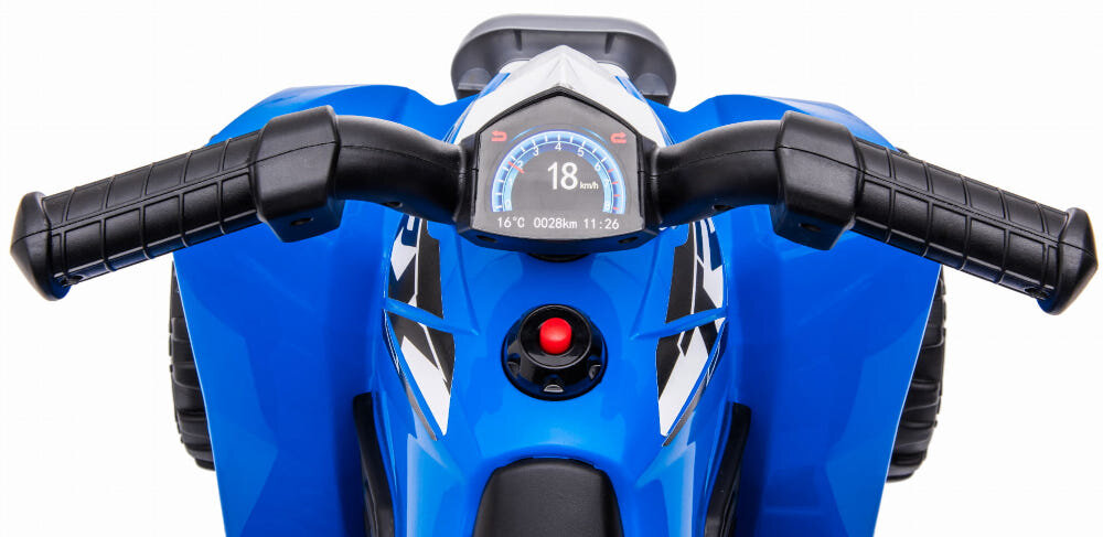 Quad elektryczny dla dziecka SUN BABY Honda H3 TRX Czerwony kierownica rączki ograniczniki antypoślizgowy materiał
