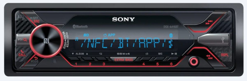 Radio samochodowe SONY DSX-A416BT - dźwięk