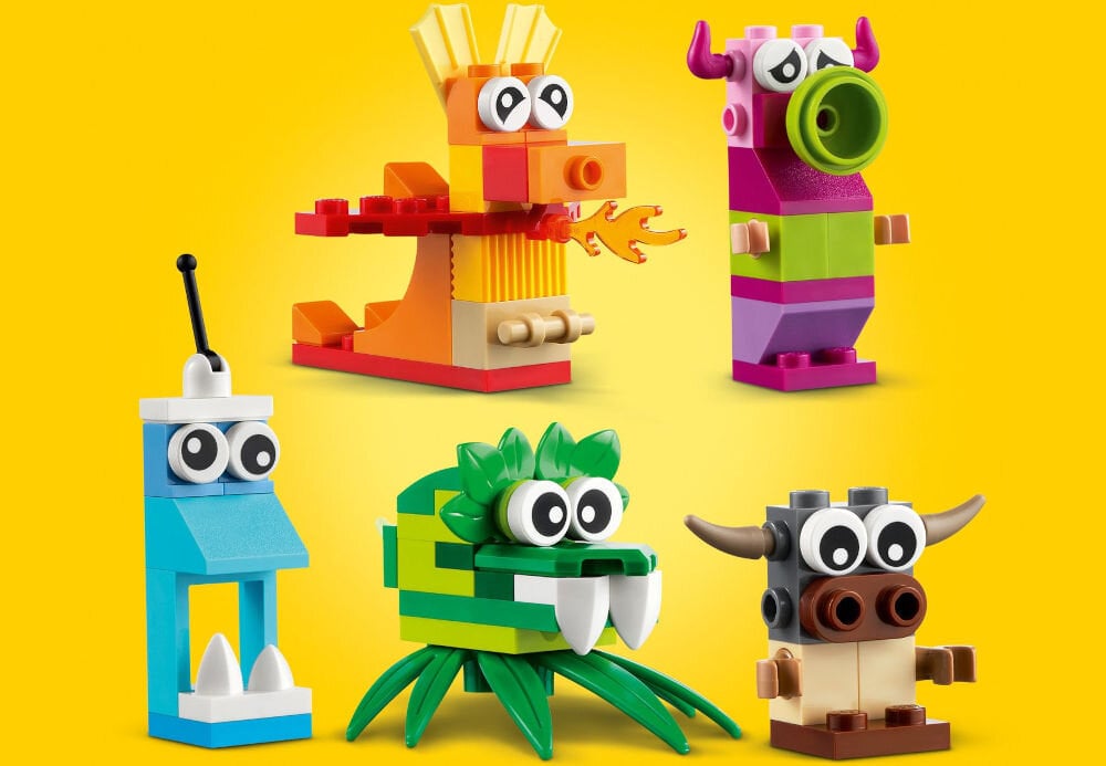 LEGO Classic Kreatywne potwory 11017 5 modeli potworów dodatkowe klocki