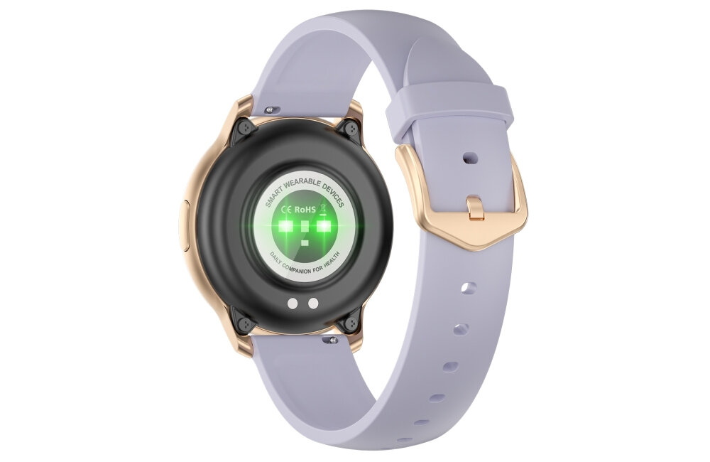 Smartwatch ORO-MED Oro-Active Pro2 Złoty ekran bateria czujniki zdrowie sport pasek ładowanie pojemność rozdzielczość łączność sterowanie krew puls rozmowy smartfon aplikacja 