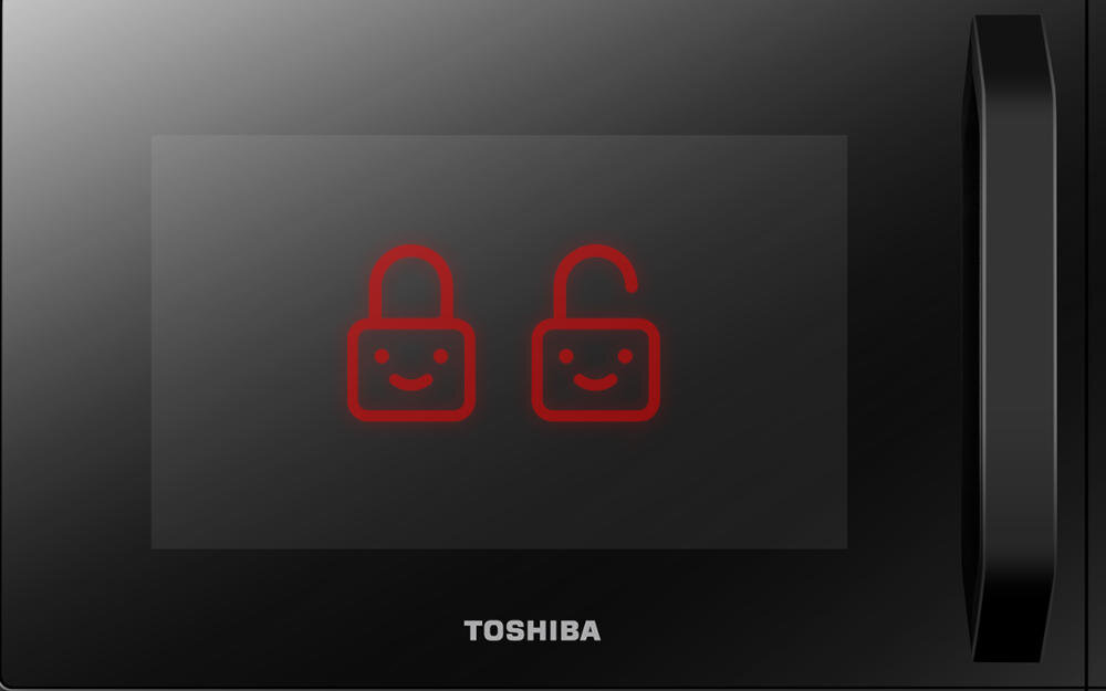TOSHIBA MM-EM23P BK wnętrze zabezpieczenie funkcja blokada rodzicielska