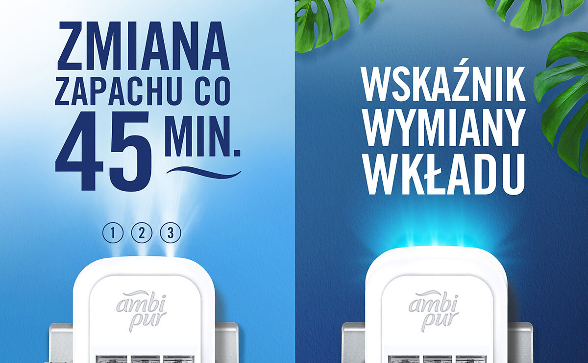 Odświeżacz powietrza AMBI PUR 3Volution Wiosenne przebudzenie Starter 20 ml uwalnianie zapachu