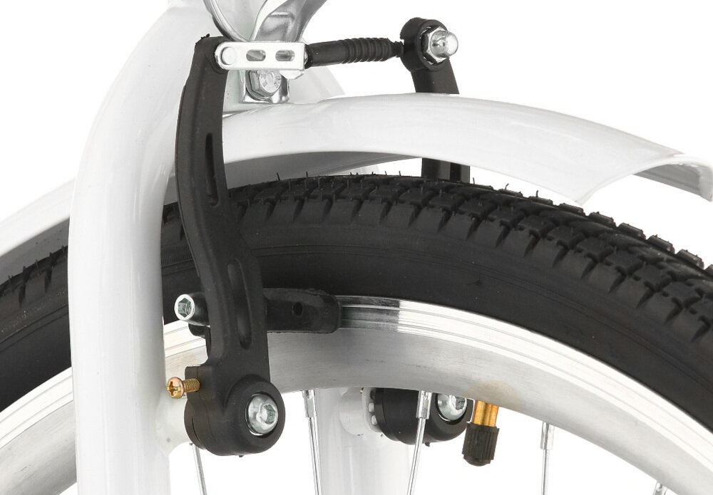 Rower miejski DAWSTAR Retro S1B 28 cali damski Biały hamulce V-Brake tylna piasta samohamowana lekkie duża siła hamowania