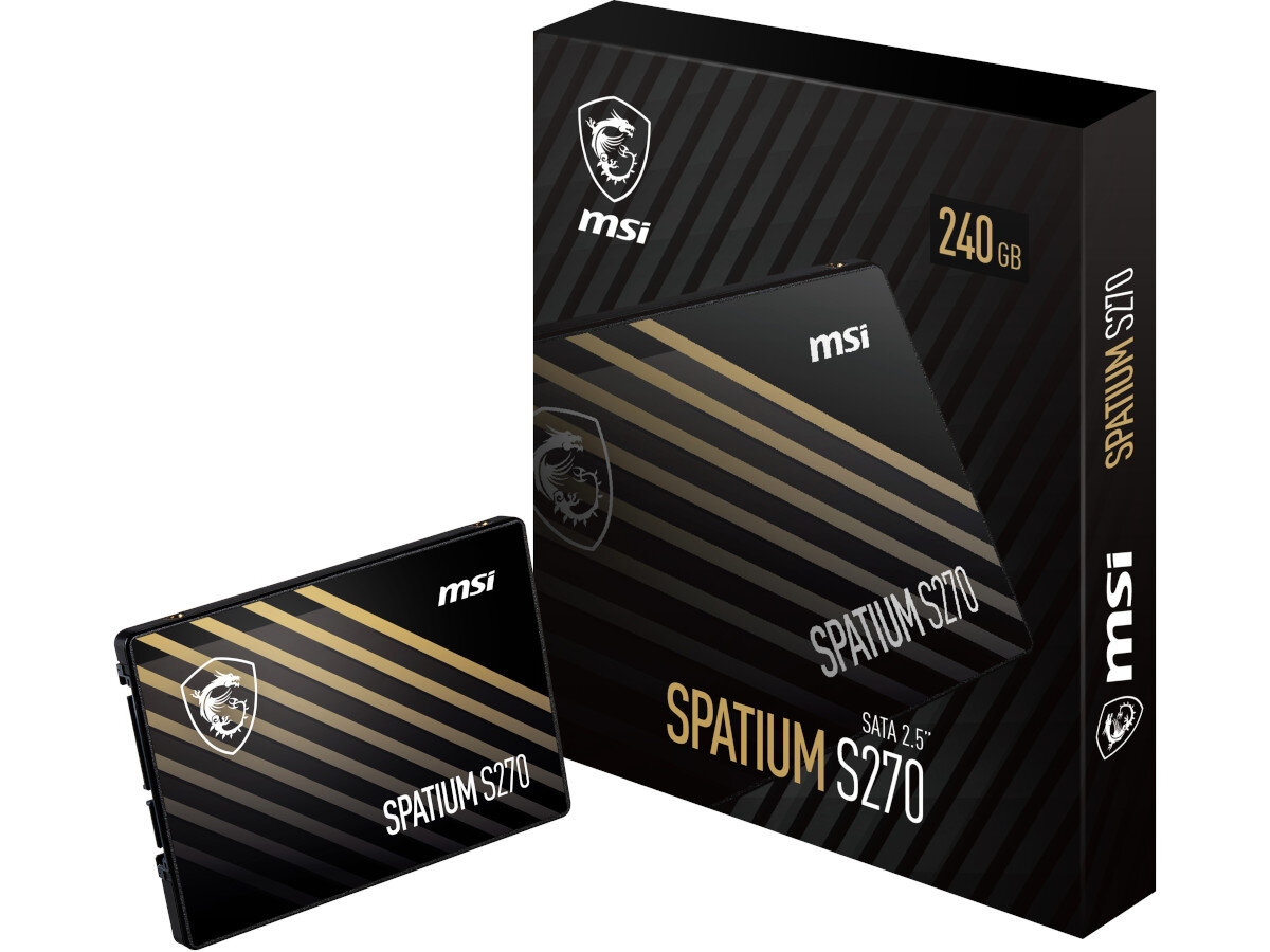 Dysk MSI Spatium S270 240GB SSD zawartosc zestawu