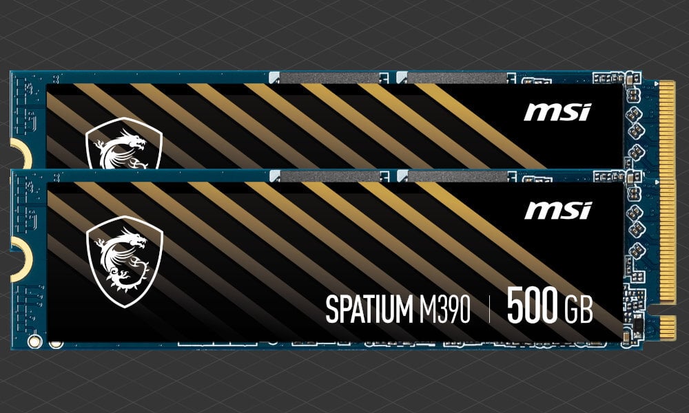 MSI Spatium M390 500GB SSD srodek