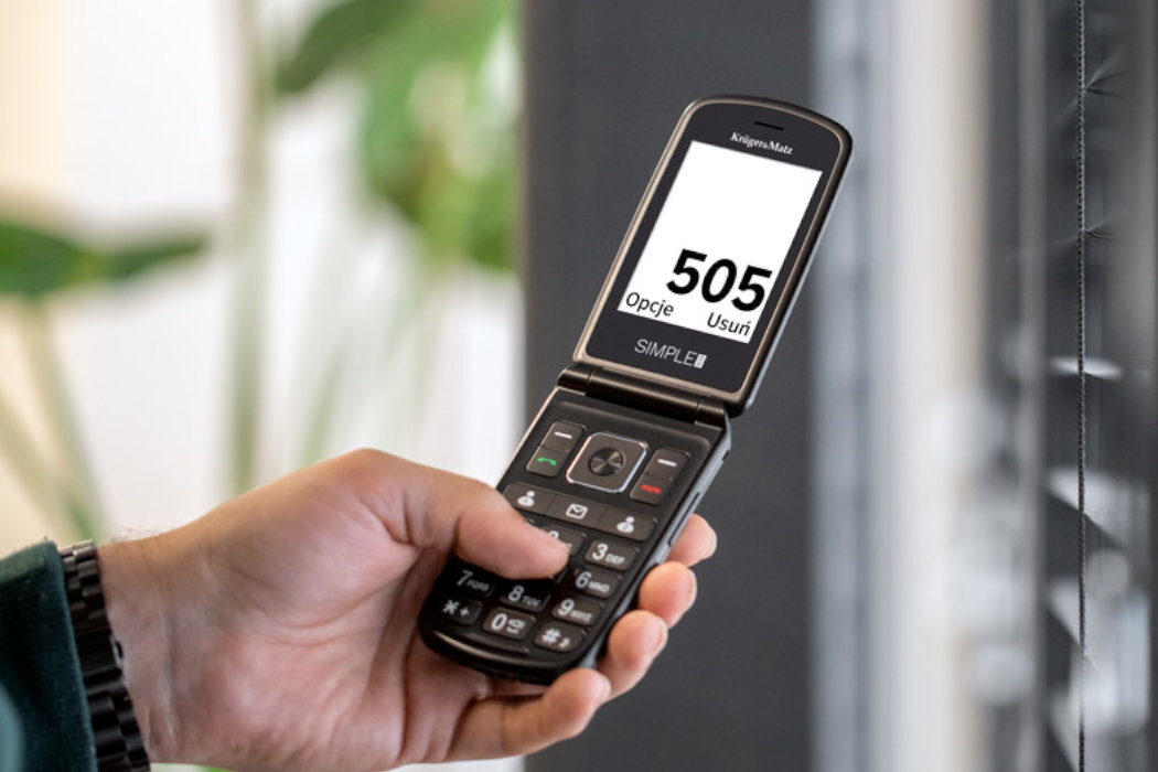telefon KRUGER&MATZ Simple 929 bateria wytrzymałość prostota łatwość intyicyjny funkcje karty sim przycisk SOS wyposażenie