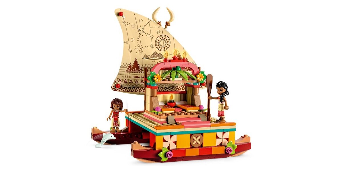 LEGO Disney Princess Katamaran Vaiany 43210 dziecko kreatywnść zabawa rozwój klocki figurki minifigurki jakość tradycja jakość bezpieczeństwo