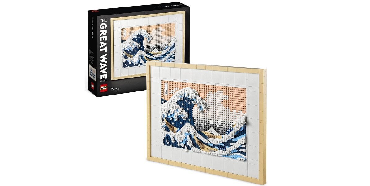 LEGO Art Hokusai Wielka fala 31208 kreatywność zabawa nauka rozwój klocki figurki minifigurki jakość tradycja konstrukcja nauka wyobraźnia role jakość bezpieczeństwo wyobraźnia budowanie pasja hobby funkcje instrukcja sztuka malarstwo obraz