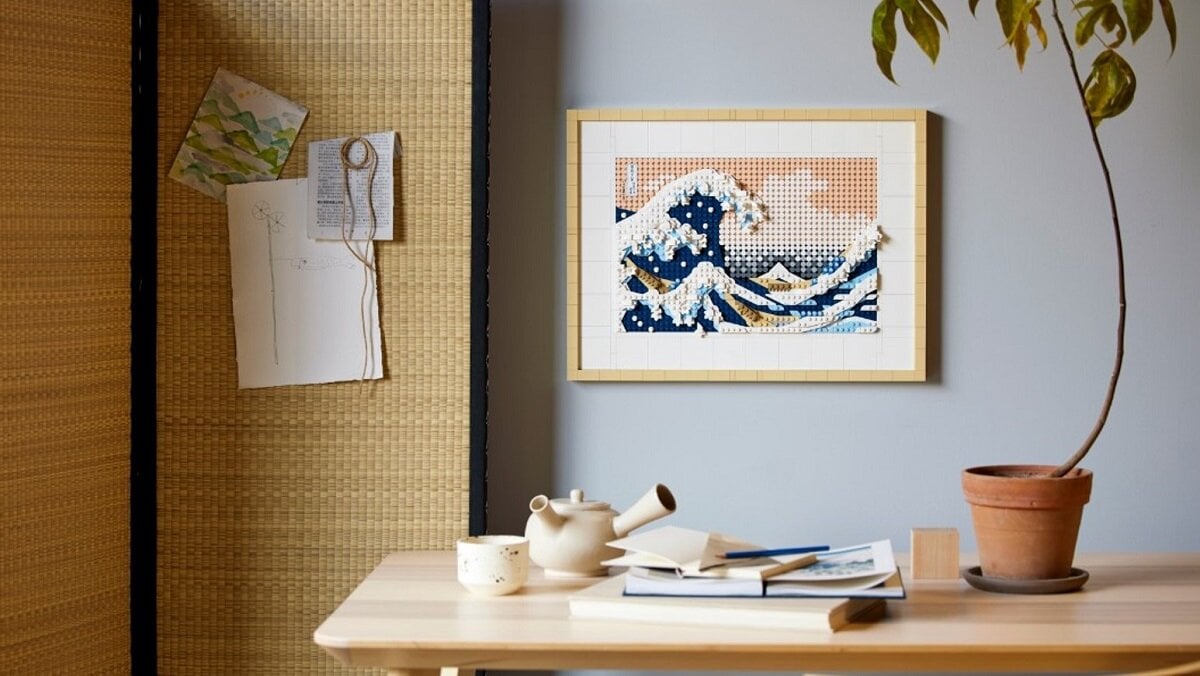 LEGO Art Hokusai Wielka fala 31208 kreatywność zabawa nauka rozwój klocki figurki minifigurki jakość tradycja konstrukcja nauka wyobraźnia role jakość bezpieczeństwo wyobraźnia budowanie pasja hobby funkcje instrukcja sztuka malarstwo obraz