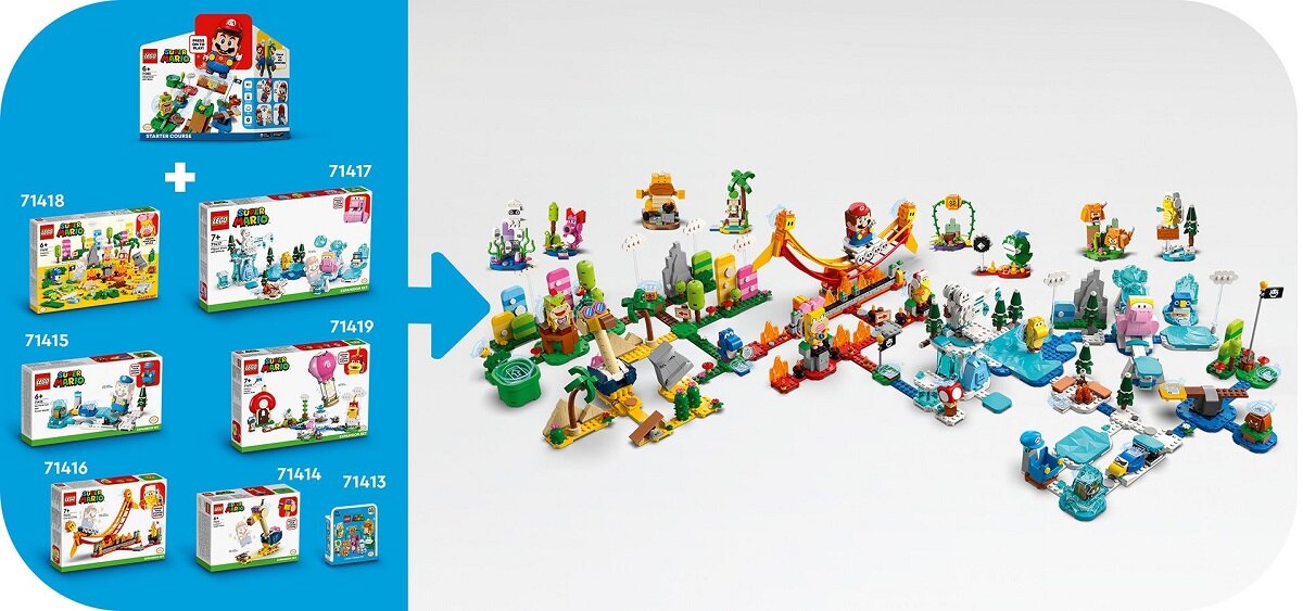 LEGO Super Mario Zestawy postaci – seria 6 71413 (1 postać) dziecko kreatywność zabawa nauka rozwój klocki figurki minifigurki jakość tradycja konstrukcja nauka wyobraźnia role jakość bezpieczeństwo wyobraźnia budowanie pasja hobby funkcje instrukcja aplikacja LEGO Builder