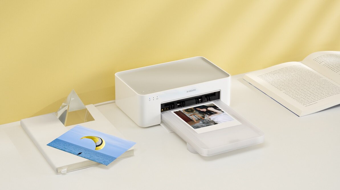 Drukarka XIAOMI Instant Photo Printer 1S bezprzewodowe łączenie Drukowanie bezprzewodowe Drukowanie sublimacyjne Dwa rozmiary papieru z albumem Łatwa obsługa łatwa konserwacja