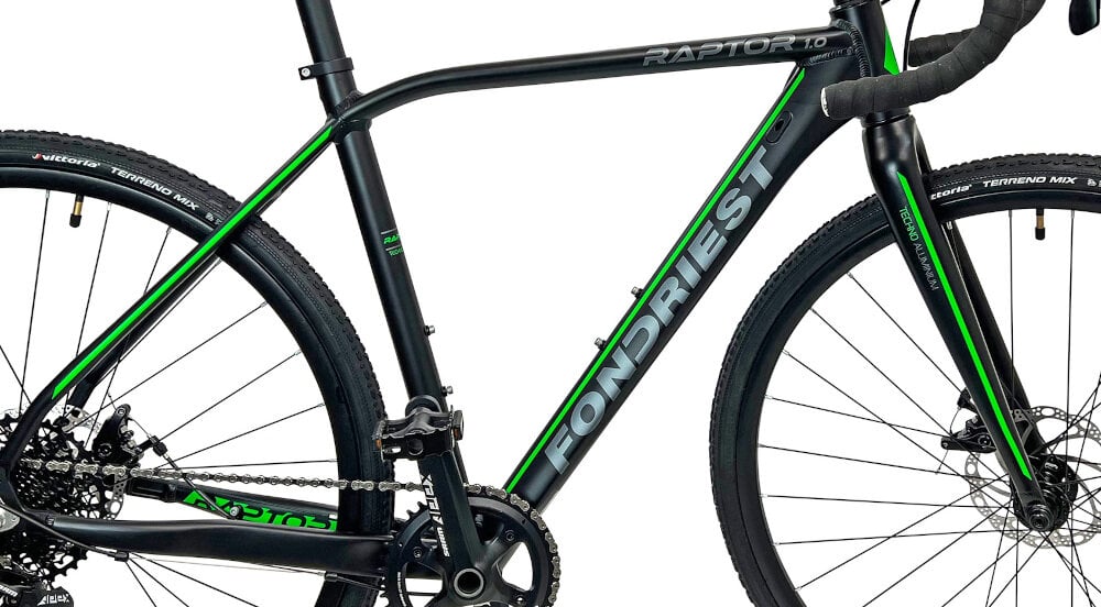 Rower przełajowy FONDRIEST Raptor 1.0 M20 28 cali męski Czarno-zielony rama 2-letnia gwarancja najwyższej jakości