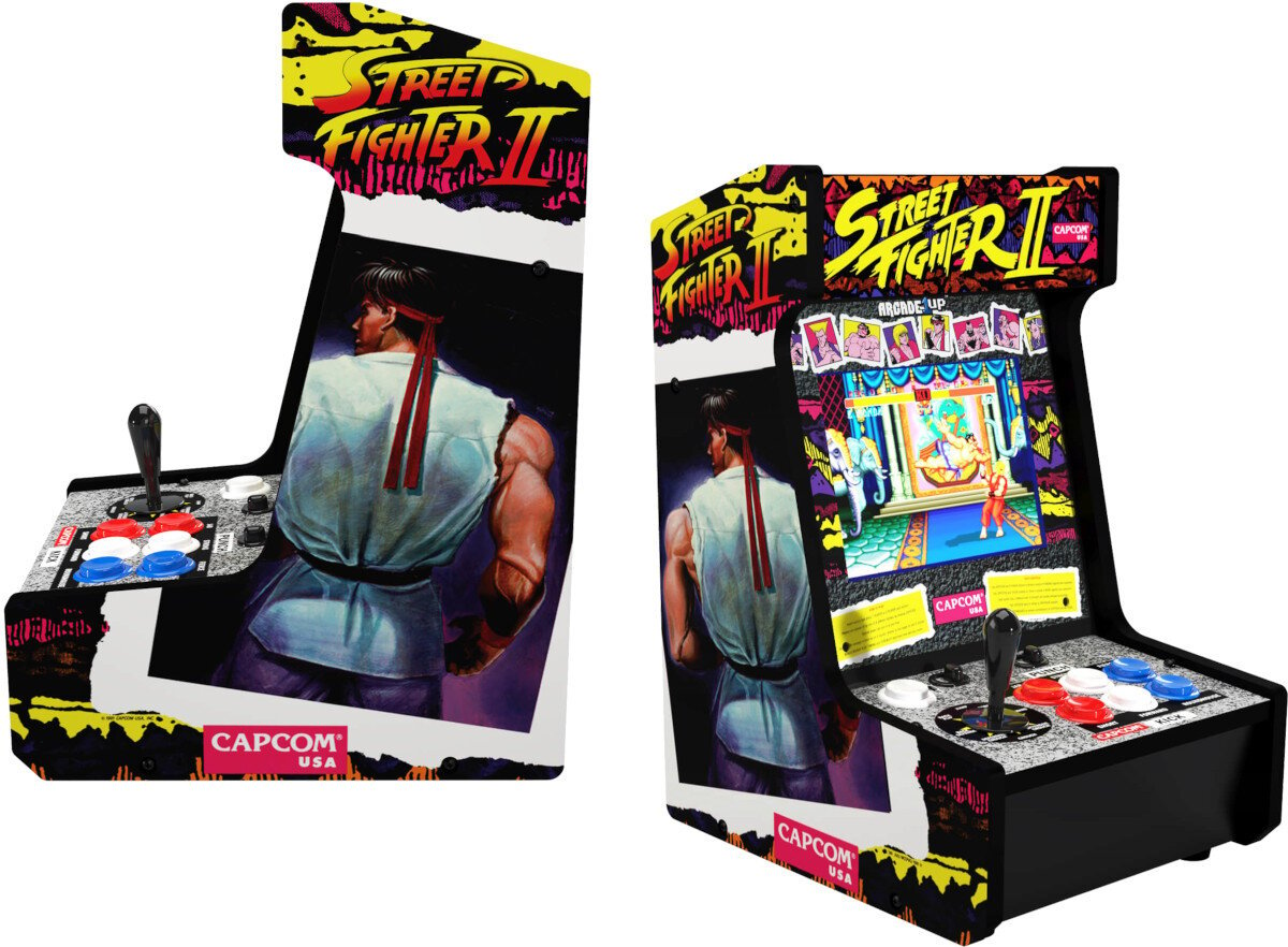 Konsola ARCADE1UP Street Fighter design wygląd obudowa grafika
