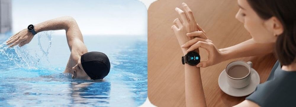 Smartwatch 70MAI Maimo Watch R  ekran bateria czujniki zdrowie sport pasek ładowanie pojemność rozdzielczość łączność sterowanie krew puls rozmowy smartfon aplikacja 