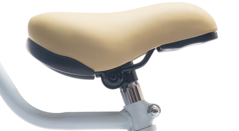 Rower dziecięcy SUN BABY Flower 16 cali dla dziewczynki Niebieski bezpieczna satysfakcjonująca aktywność siodełko wygodne możliwość regulacji w zakresie od 52 do 62 cm