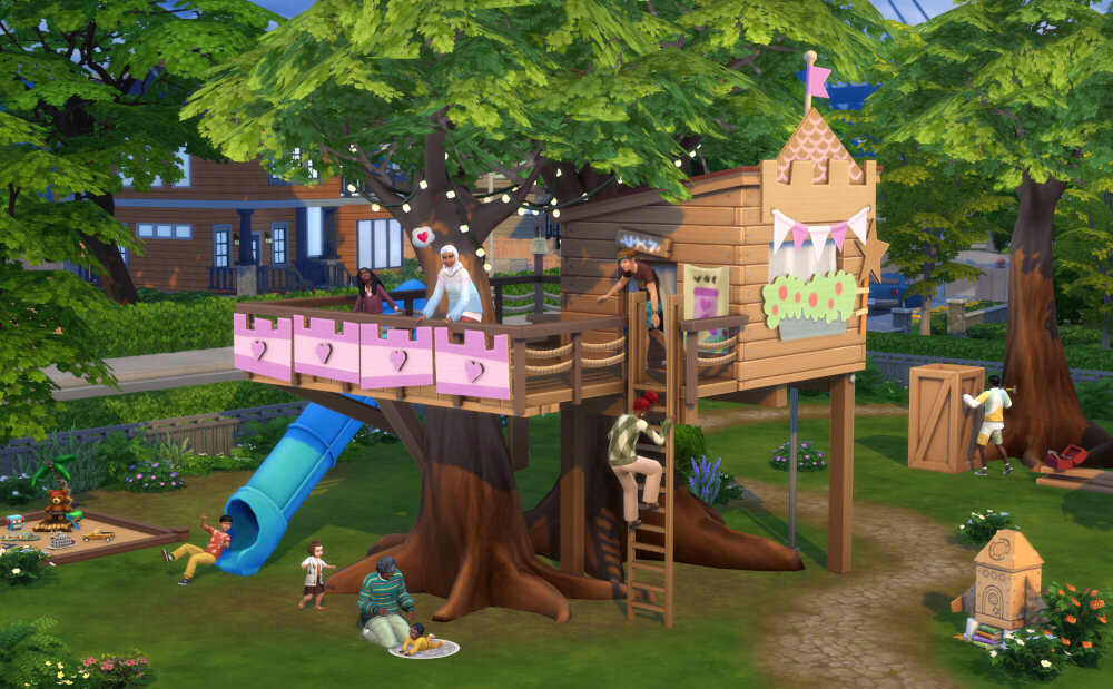The Sims 4: Razem raźniej - Dodatek Gra PC rodzina przyjaciele miasto społeczeństwo więzi miasteczko dodatek