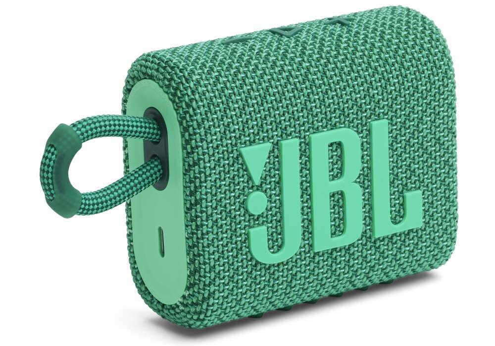 Głośnik mobilny JBL GO 3 Eco jakość dźwięk wykonanie transmisja bluetooth wodoszczelna pyłoszczelna obudowa akumulator