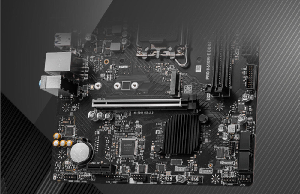 Płyta główna MSI Pro H610M-E DDR4 dyski gniazda M.2 SATA