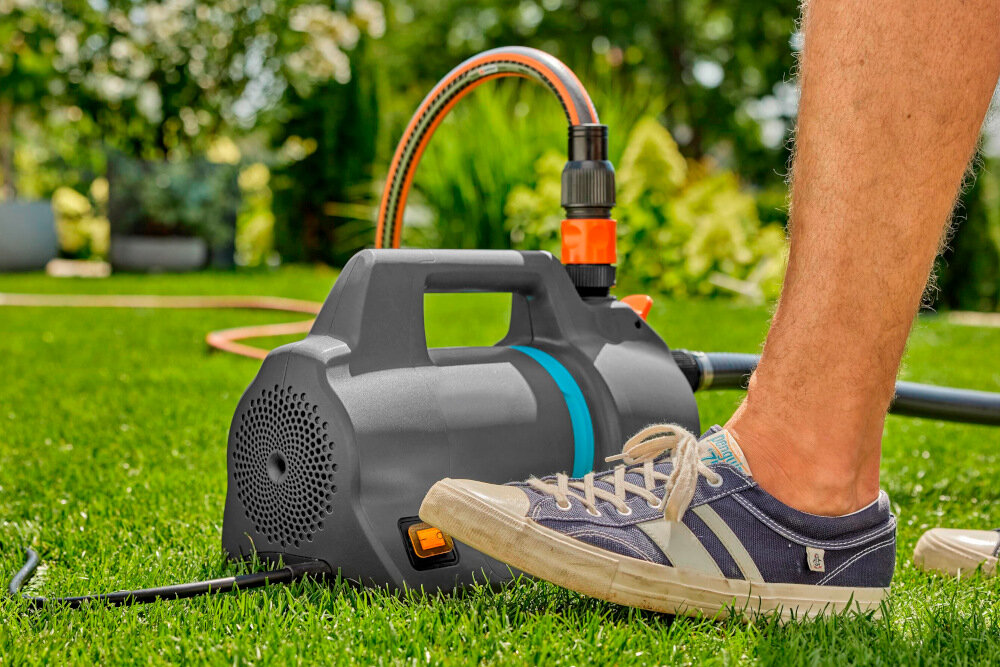 Pompa do wody GARDENA 4000-1 1762-20 elektryczna wylacznik terminczny latwo dostepny wlacznik uruchamianie stopa