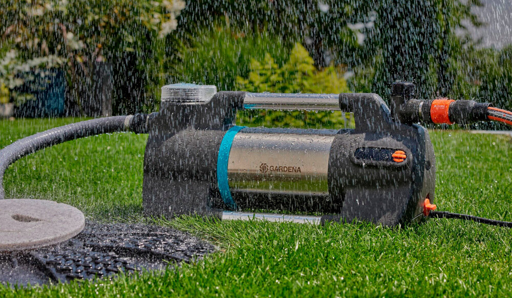 Pompa do wody GARDENA Silent Comfort 09059-20 6500 elektryczna silnik o wysokiej efektywnosci energetycznej moc 1300 W