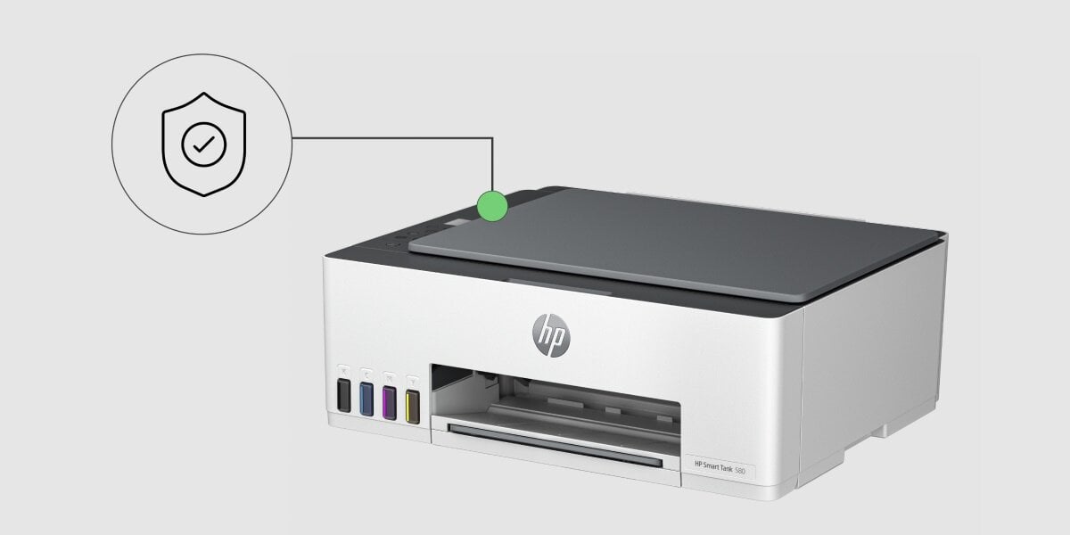 URZĄDZENIE WIELOFUNKCYJNE ATRAMENTOWE HP SMART TANK 580 drukowanie skanowanie kopiowanie tusz jakość kolor czerń zbiornik przyciski płynność oszczędność wymiary