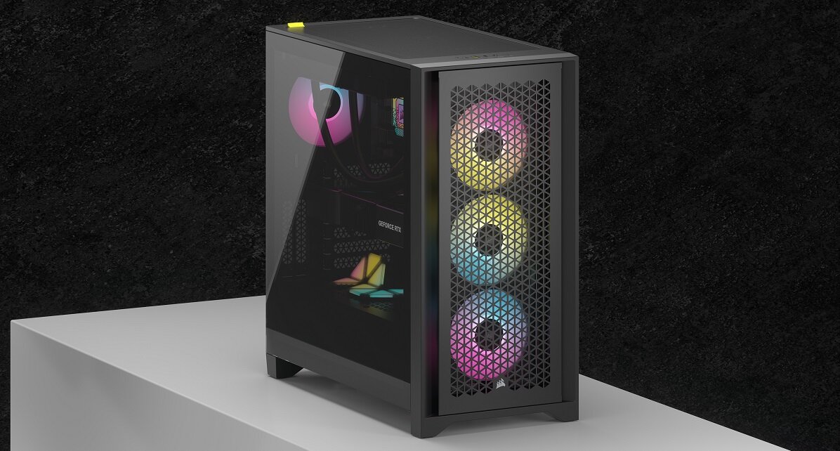 Obudowa CORSAIR iCUE 4000D Airflow RGB design wykonanie gaming chłodzenie jakość wytrzymałość wymiary złącza filtry zestaw