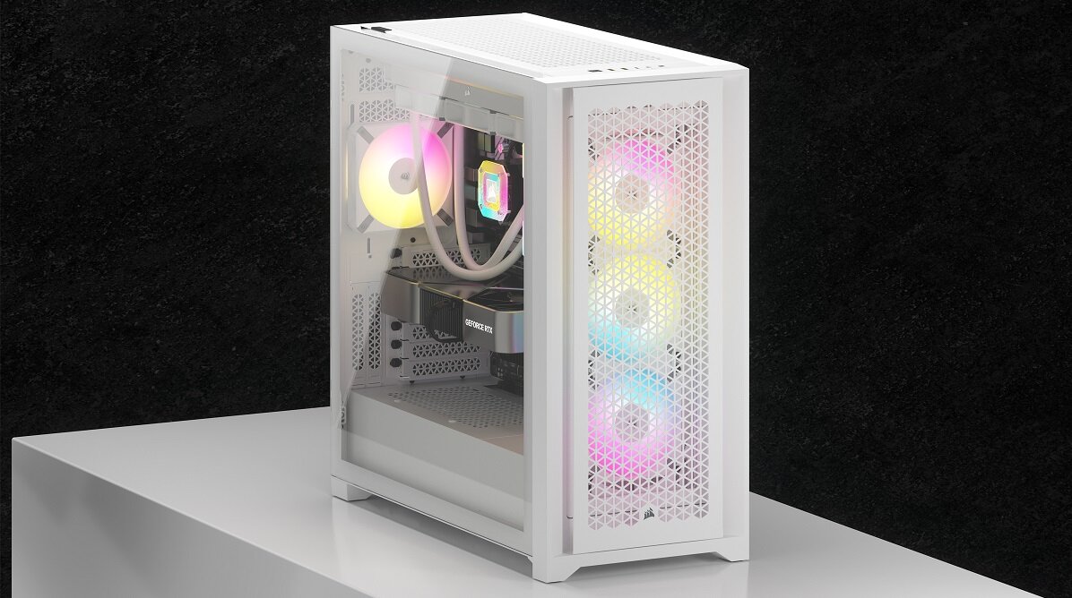 Obudowa CORSAIR iCUE 5000D Airflow RGB design wykonanie gaming chłodzenie jakość wytrzymałość wymiary złącza filtry zestaw